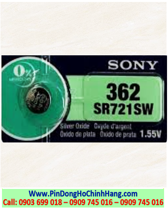 Sony 362; Pin Sony SR721SW 